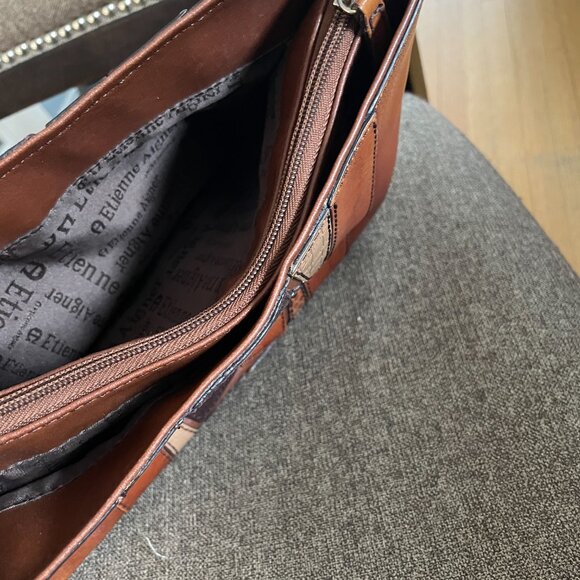 Etienne Aigner patchwork horsebit accent leather bag - Picture 7 of 9